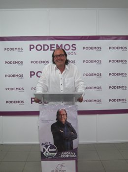 El candidato de Xixón Sí Puede a la Alcaldía de Gijón, Mario Suárez del Fueyo.