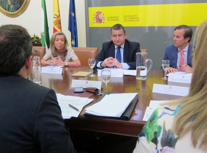 Antonio Sanz, en la Delegación del  Gobierno de  Andalucía.
