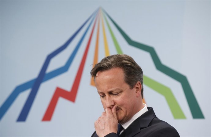 David Cameron durante el G7 en Alemania
