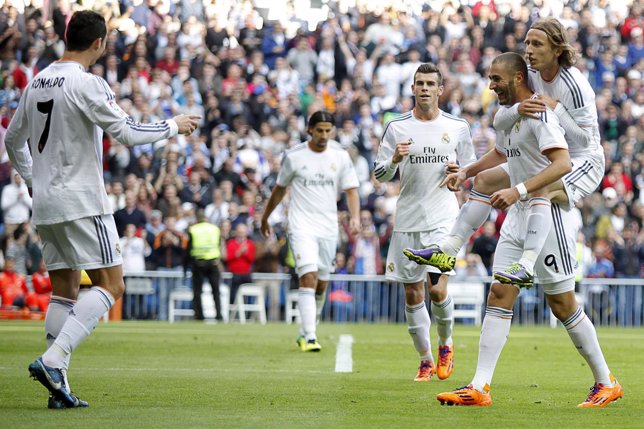 Benzema Modric Cristiano Ronaldo Bale Khedira Real Madrid Real Sociedad