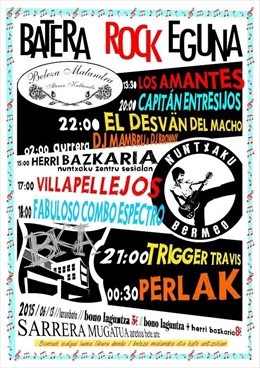 El primer Batera Rock Eguna el próximo sábado en Bermeo