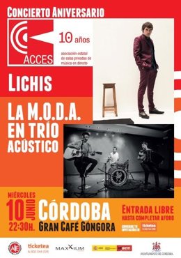 Cartel del Concierto Aniversario de Acces