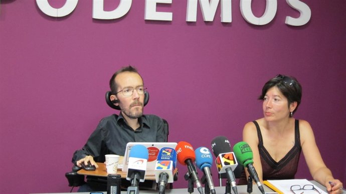 Pablo Echenique, en rueda de prensa