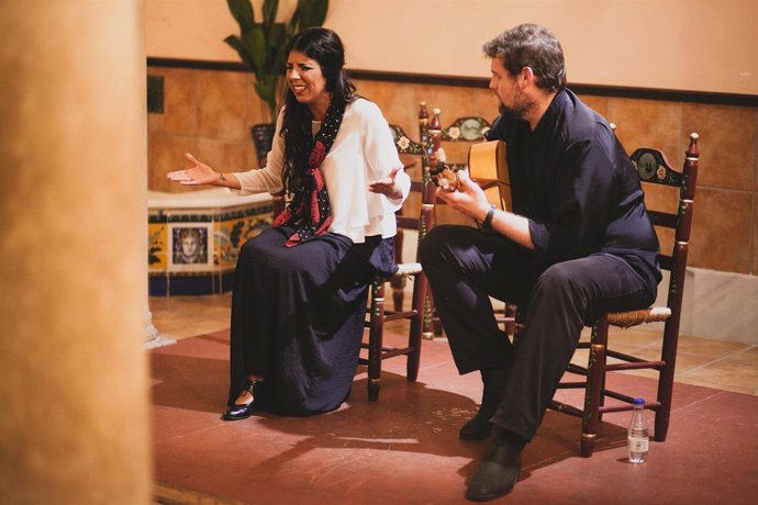 Cristina Solar, artista de flamenco. 