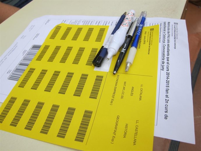 Selectividad 2015. Alumnos, estudiantes, facultad de Biología, PAU