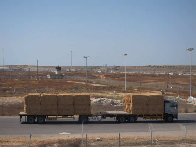 Paso de camiones hacia Gaza
