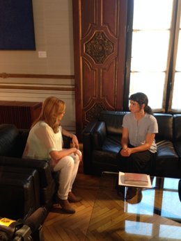Susana Díaz y Teresa Rodríguez reunidas en San Telmo