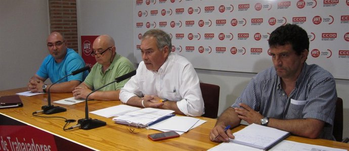 Rueda de prensa de CCOO y UGT sobre la empresa San Cayetano