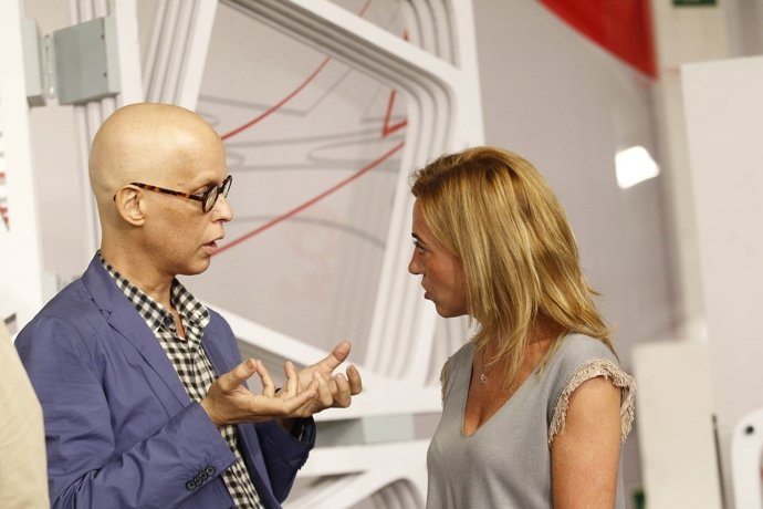 Carme Chacón y Pedro Zerolo 