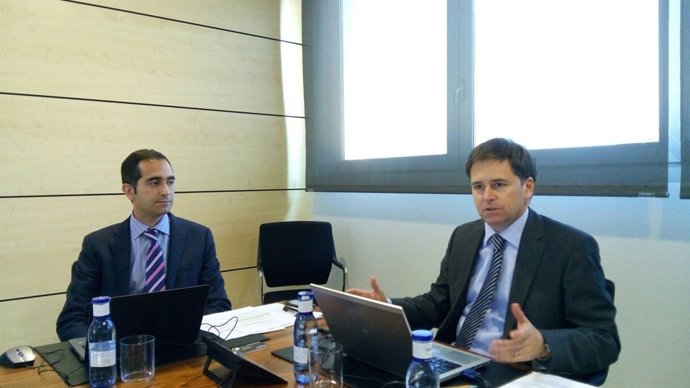 García, izquierda, y Humanes, derecha, en la presentación este martes