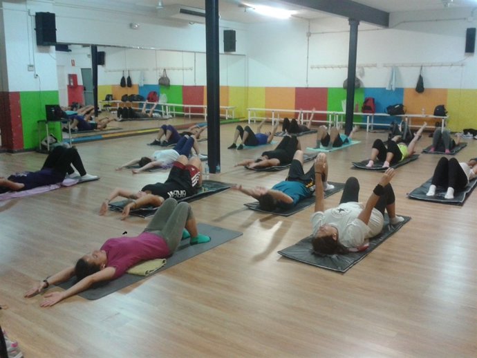 Pilates en un centro del IMD.