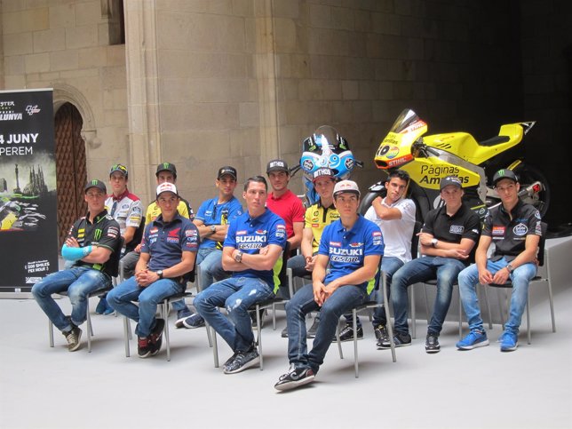 Presentación del GP de Catalunya de Moto GP con pilotos catalanes