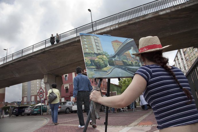 Concurso de pintura rápida al aire libre