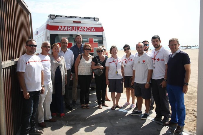 Presentación del dispositivo de Cruz Roja en playas