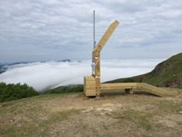Una muestra de la red de antenas.