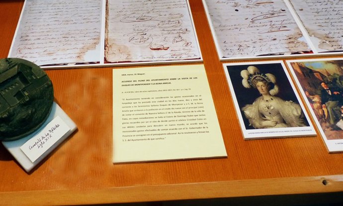 Documentos sobre la visita de los Duques de Montpensier a Moguer. 