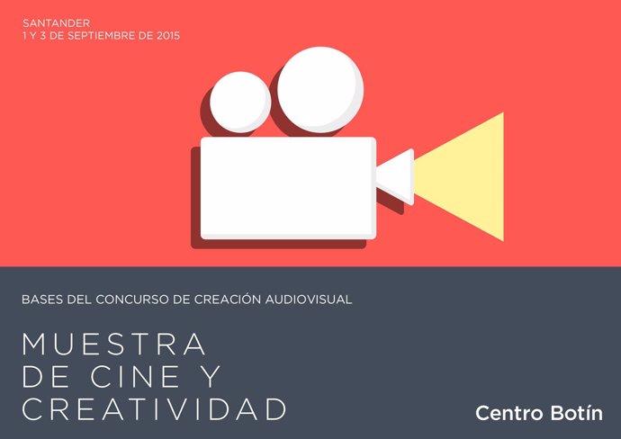 Cartel de la 'Muestra de Cine y Creatividad centro Botín'