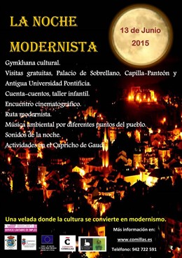 Cartel de la 'Noche Modernista'