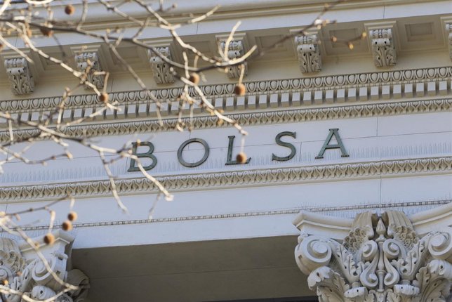 Fachada de la bolsa de Madrid, cotización, mercados, Ibex, cotizadas