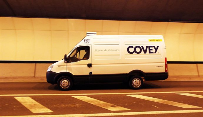 Uno de los vehículos de Covey, empresa que se ha instalado en Zaragoza