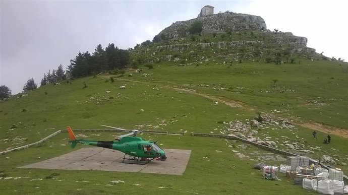 Inicio de las obras de restauración de la ermita de las Nieves