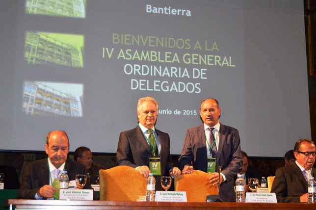 Hermosilla y Alayeto en la Asamblea General de Bantierra celebrada hoy