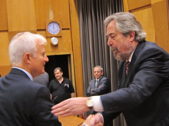 Eloy Suárez (PP) y Juan Alberto Belloch