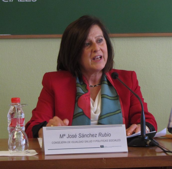 La consejera María José Sánchez Rubio