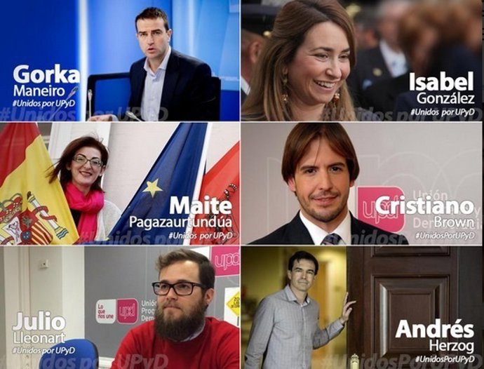 Dirigentes de UPyD unidos en la candidatura #UnidosPorUPyD