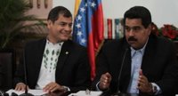Maduro agradece a Correa que sea la voz de Venezuela en la cumbre UE-CELAC