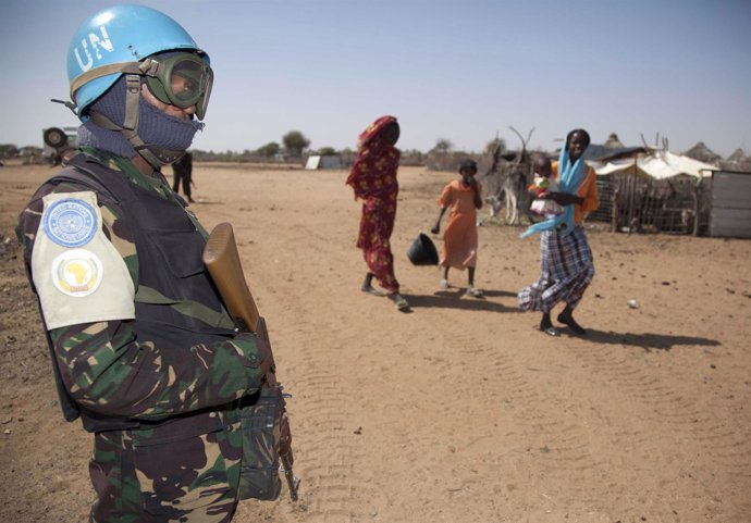 Cascos azules en Darfur (Sudán)