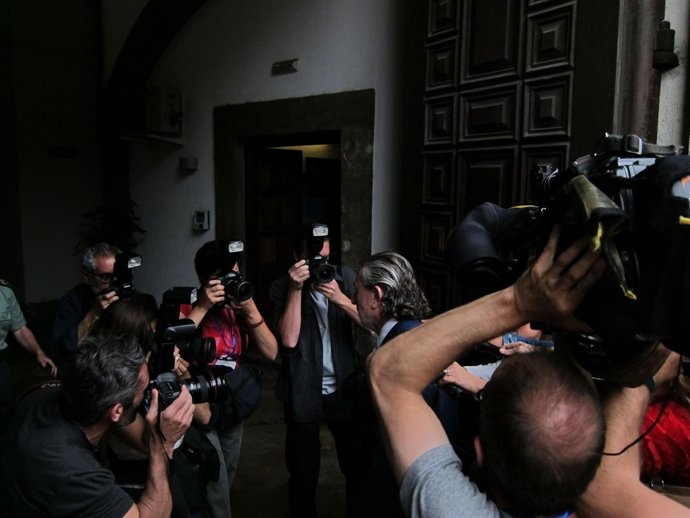 Correa a su llegada al TSJCV