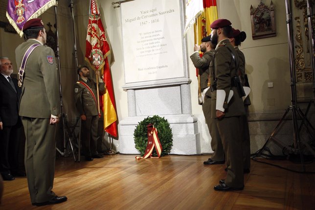 Descubrimiento del Monumento Funerario de Miguel de Cervantes en Madrid