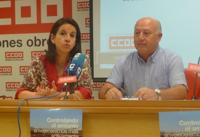 Raquel Payo y Carlos Mella, CCOO