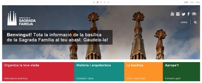 Página web de la Sagrada Família