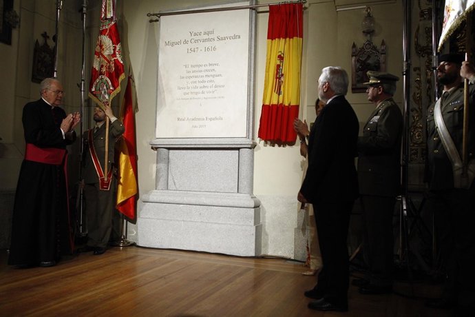 Descubrimiento del Monumento Funerario de Miguel de Cervantes en Madrid