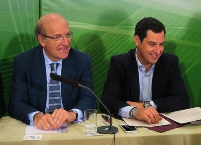 Pedro Rodríguez y Juanma Moreno