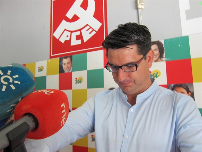 El coordinador provincial de IU, Pedro García
