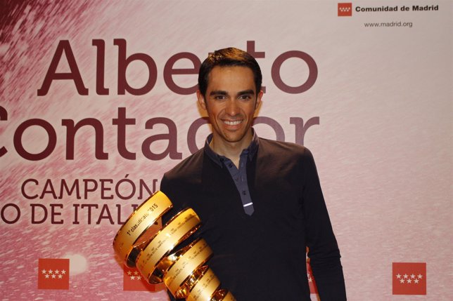 Alberto Contador en la Real Casa de Correos 