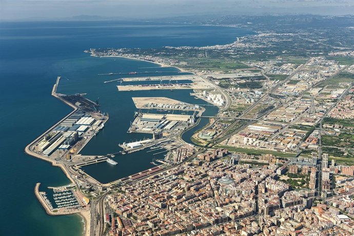 Vista aérea del Puerto de Tarragona