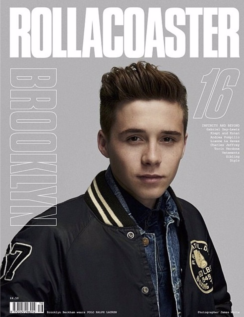 Brooklyn Beckham portada de Rollacoaster