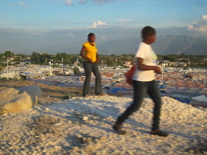 Campos de refugiados en Haití