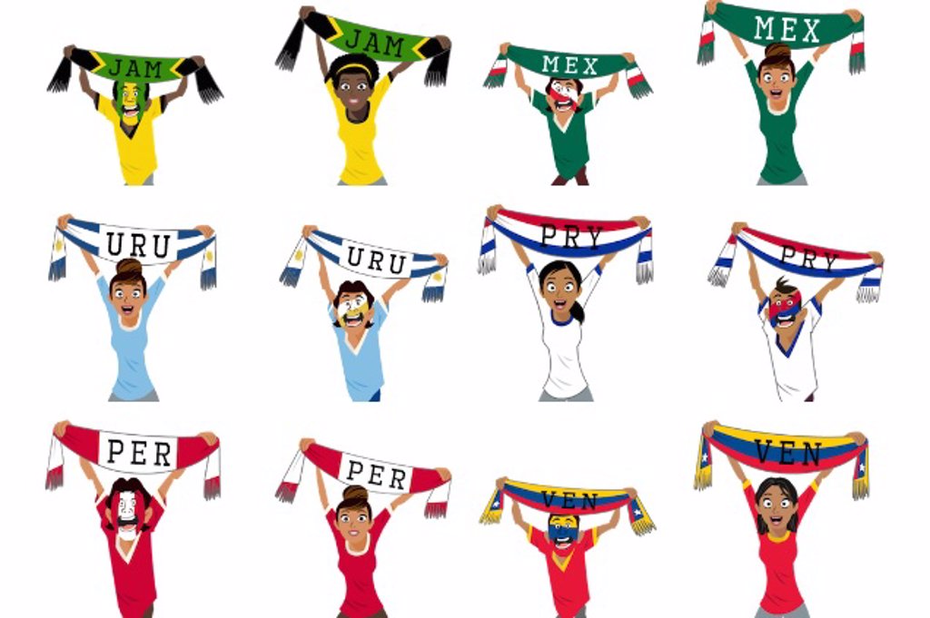 Facebook lanza nuevos stickers para la Copa América