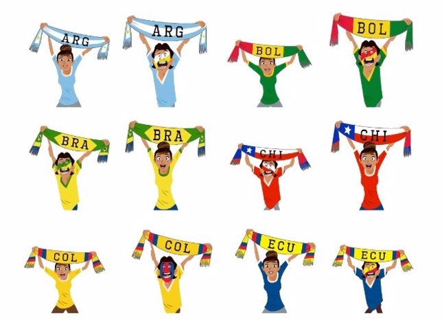 Facebook lanza nuevos stickers para la Copa América