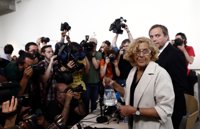 Carmona recuerda que "Tamayo no va en las listas" y Carmena no cree que sea necesario mostrar el voto
