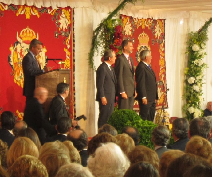 Felipe VI, este viernes en la entrega de premios de la Real Maestranza