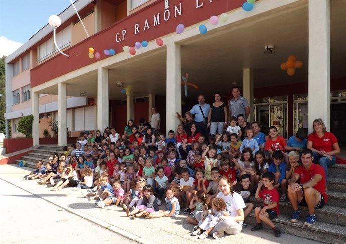 Niños participantes en el programa