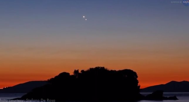 Venus y Júpiter convergen en el cielo