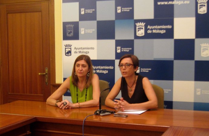 Ysabel Torralbo, Málaga Ahora, y María Gámez, PSOE