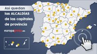 Constitución de los ayuntamientos: Así queda el mapa de capitales de provincias